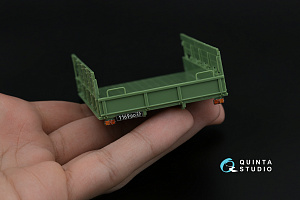 URAL 4320 3D-Printed & coloured Interior on decal paper (KittyHawk/Zimi model) (with 3D-printed resin parts)