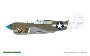 Model kit 1/48 Curtiss P-40K short tail The ProfiPACK edition kit (Eduard kits)