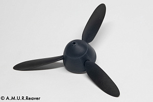 Additions 1/24 The cowl and propeller blades for the Bf109G-6 model (A.M.U.R.Reaver) 