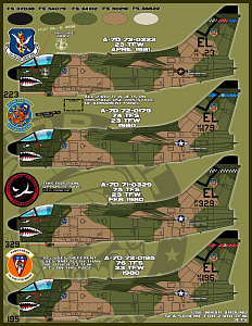 Decal 1/48 LTV A-7D Corsair II. 'Man-Eater SLUFs' 