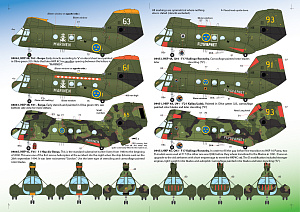 Decal 1/72 HKP 4A/B/C/D Vertol [Boeing UH-46B CH-46D Kawasaki KV-107]  (Moose Republic Decals)