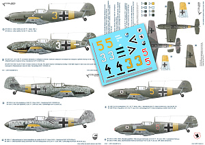 Decal 1/72 Bf-109 E JG 77 (Operation Barbarossa) (Colibri Decals)