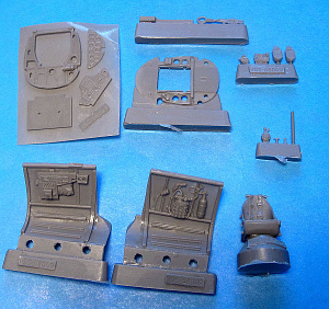 Additions (cast) 1/48 Henschel Hs 123 A/B Cockpit Set (ESC/ITA/REV/TAM kit) (Vector) 