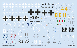 Model kit 1/72 KURFÜRST Bf-109K-4 - Dual Combo - Limited Edition (Eduard kits)