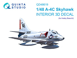 A-4C Skyhawk 3D-Printed & coloured Interior on decal paper (Hobby Boss)