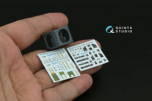 Mirage 2000D 3D-Printed & coloured Interior on decal paper (Modelsvit) (with 3D-printed resin part)