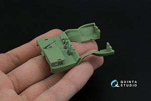 APA-5D 3D-Printed & coloured Interior on decal paper (KittyHawk/Zimi model) (with 3D-printed resin parts)