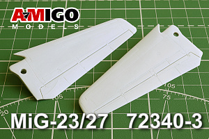 Additions (3D resin printing) 1/72 Wing for Mikoyan Type 23, Mikoyan Type 27 models (Amigo Models)