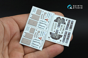 L-39C 3D-Printed & coloured Interior on decal paper (Trumpeter) (with 3D-printed resin parts)