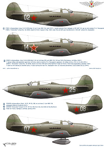 Decal 1/48 Р-39 in the Northern Fleet Air Force (Colibri Decals)