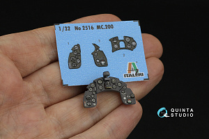Macchi MC.200 Saetta 3D-Printed & coloured Interior on decal paper (Italeri)