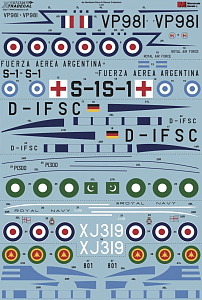 Decal 1/72 de Havilland Dove & Devon Collection (6) (Xtradecal)