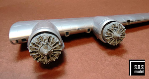 Additions (3D resin printing) 1/72 Boeing B-17F/B-17G Flying Fortress engine set (designed to be used with Revell kits) 3D-printed resin