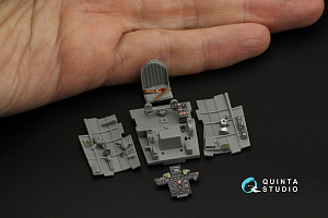 Nakajima Ki-84 Hayate 3D-Printed & coloured Interior on decal paper (Hasegawa)