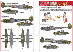 Decal 1/48Lockheed P-38 Lightning (Kits-World)