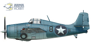 Model kit 1/72 F4F-4 Wildcat 'Operation Torch' (3x camo) (Arma Hobby)