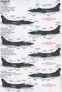 Decal 1/72 Fiat G.91R/3 (13) (Xtradecal)