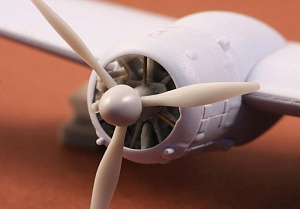 Additions (3D resin printing) 1/72 Bristol Blenheim propeller set (Finnish version with VL spinner)