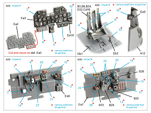 P-47N-1 Thunderbolt 3D-Printed & coloured Interior on decal paper (Miniart)