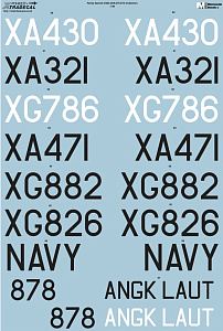 Decal 1/48 Fairey Gannet COD.4/AS.4/T.2/T.5 Collection (9) (Xtradecal)