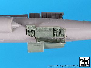 Additions (3D resin printing) 1/72 Lockheed F-104 Starfighter electronics + engine (designed to be used with Hasegawa kits)