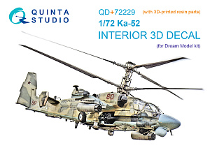 Ka-52 3D-Printed & coloured Interior on decal paper (Dream Model) (with 3D-printed resin parts)