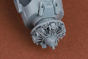 Additions (3D resin printing) 1/48 Grumman F4F-4 Wildcat engine set (designed to be used with Eduard kits)