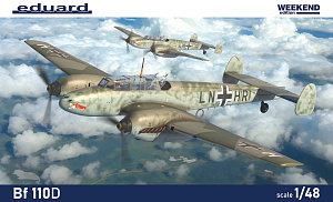 Model kit 1/48 Messerschmitt Bf-110D The Weekend edition  (Eduard kits)