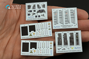 Mitsubishi F-2B 3D-Printed & coloured Interior on decal paper (Hasegawa)