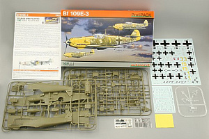 Model kit 1/32 Messerschmitt Bf-109E-3 ProfiPACK edition (Eduard kits)