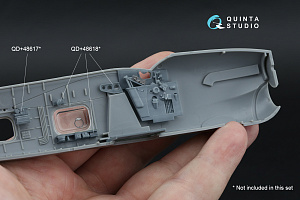 Fairey Barracuda Pilot's Cockpit 3D-Printed & coloured Interior on decal paper (Trumpeter) (with 3D-printed resin parts)