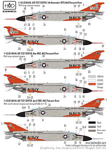 Decal 1/48 F-4S/J Phantom II US NAVAL Air Test (HAD)
