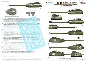 Decal 1/72 JS-2  Berlin 1945 (Late version) (Colibri Decals)