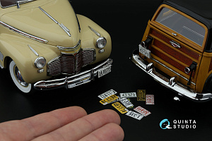 Western U.S. License Plates 1940-1950 (All kits) (with metal base)