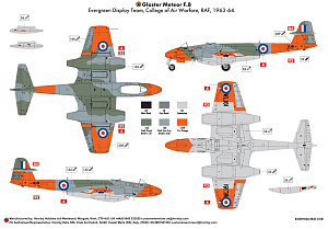 Model kit 1/48 Gloster Meteor F.8 (Airfix)