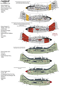 Decal 1/48 Fairey Gannet COD.4/AS.4/T.2/T.5 Collection (9) (Xtradecal)