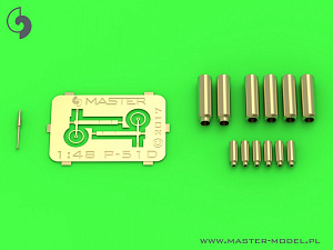 Aircraft guns (brass) 1/48 North-America P-51D Mustang - armament & gunsight detail set