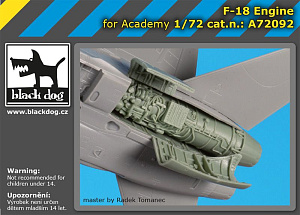 Additions (3D resin printing) 1/72 McDonnell F-4J Phantom engines (designed to be used with Academy kits) 