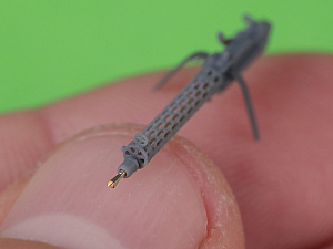 Aircraft detailing sets (resin) 1/48 German WW I machine gun Spandau LMG 08/15 (2 pcs) - with LONG charging handle - complete guns incl. 3D resin & brass parts