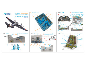 Bristol Beaufighter NF.Mk.VI 3D-Printed & coloured Interior on decal paper (Tamiya) (with 3D-printed resin parts)