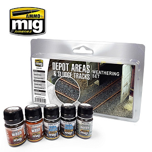 Depot Areas & Sludge Tracks Weathering Set (Ammo Mig)