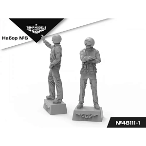Figures (resin) 1/48 PIlots of the Russian Aerospace Forces. Set No. 6-1 (Temp Models)