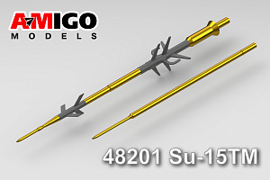 Aircraft detailing sets (brass) 1/48 Pitot tube of Su-15TM family aircraft (Amigo Models)