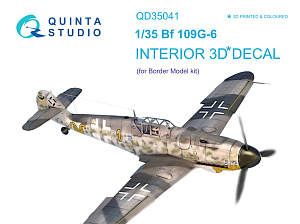 3D Декаль интерьера кабины Bf 109G-6 (для модели Border Model)
