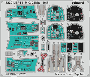 Model kit 1/48 Mikoyan MiG-21BIS ProfiPACK edition kit (Eduard kits)