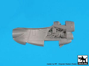 Additions (3D resin printing) 1/72 Grumman E-2C Hawkeye engine (designed to be used with Hasegawa kits) 