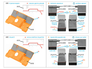 KAMAZ-65115 floor mats and mudguards (Zvezda)