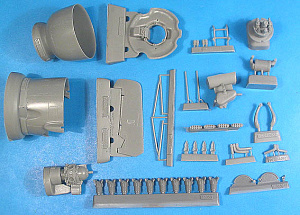 Additions (cast) 1/48 FM-2 Wildcat - correction set (for Hobby Boss) (Vector) 