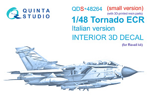 Tornado ECR Italian 3D-Printed & coloured Interior on decal paper (Revell) (small version) (with 3D-printed resin parts)