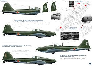 Decal 1/72 Il-2 early series (Part I) (Colibri Decals)